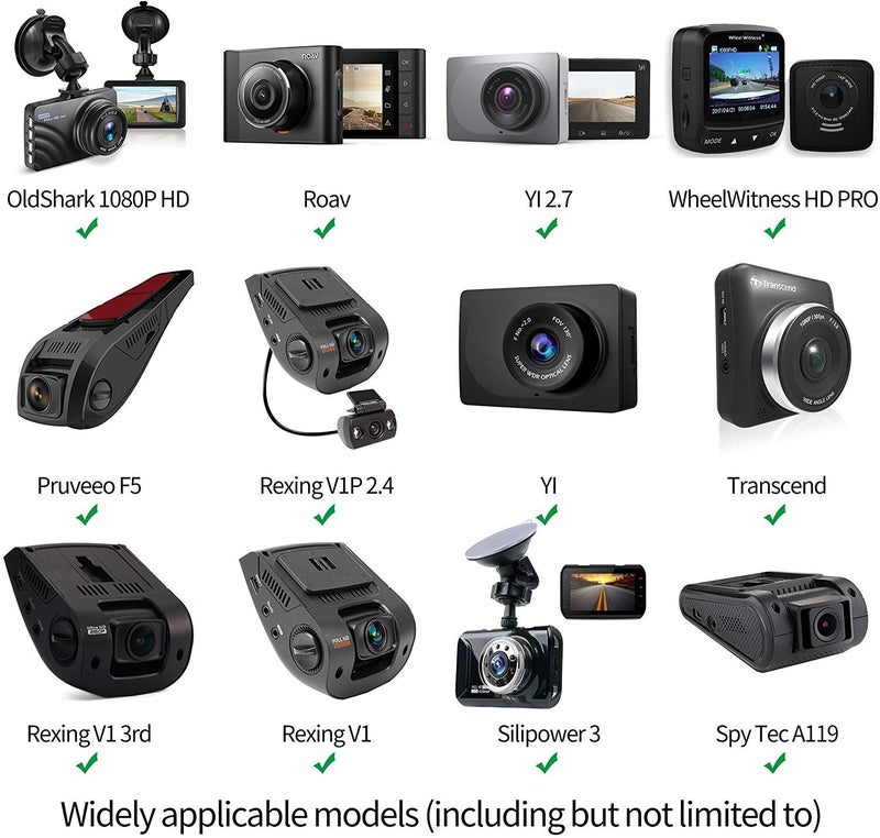 TiToeKi Dash Cam Suction Mount with 15+ Swivel Ball Adapters Compatible with Rexing V1, UGSHD, Falcon F170, KDLINKS, Vantrue, APEMAN, Z-Edge, Roav, Old Shark, YI, Peztio, UGSHD and Most Dash Cameras - Image 3